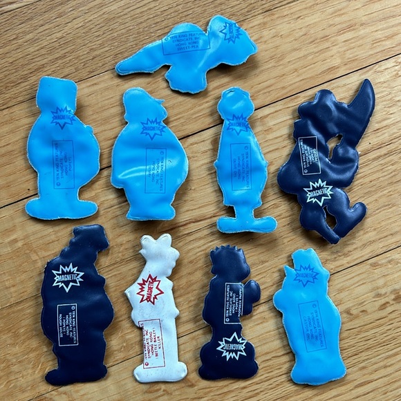 Vintage 1974 Popeye King Features Cartoon Characters “Puffed” Plastic Magnets - Picture 2 of 11